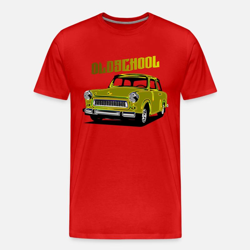  Trabi DDR Auto - Männer Premium Bio T-Shirt - Rot