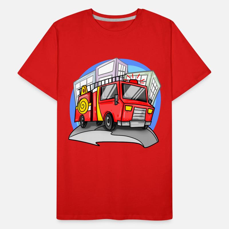 Fire brigade fire engine Men's Premium Organic T-Shirt