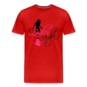 cool its ladies night ausgehen freundinnen party f - Männer Premium Bio T-Shirt - Rot - Vorne - Damien (186cm)