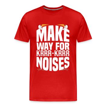 Kanadischer Kranich - Männer Premium Bio T-Shirt - Rot - Vorne - Damien (186cm)
