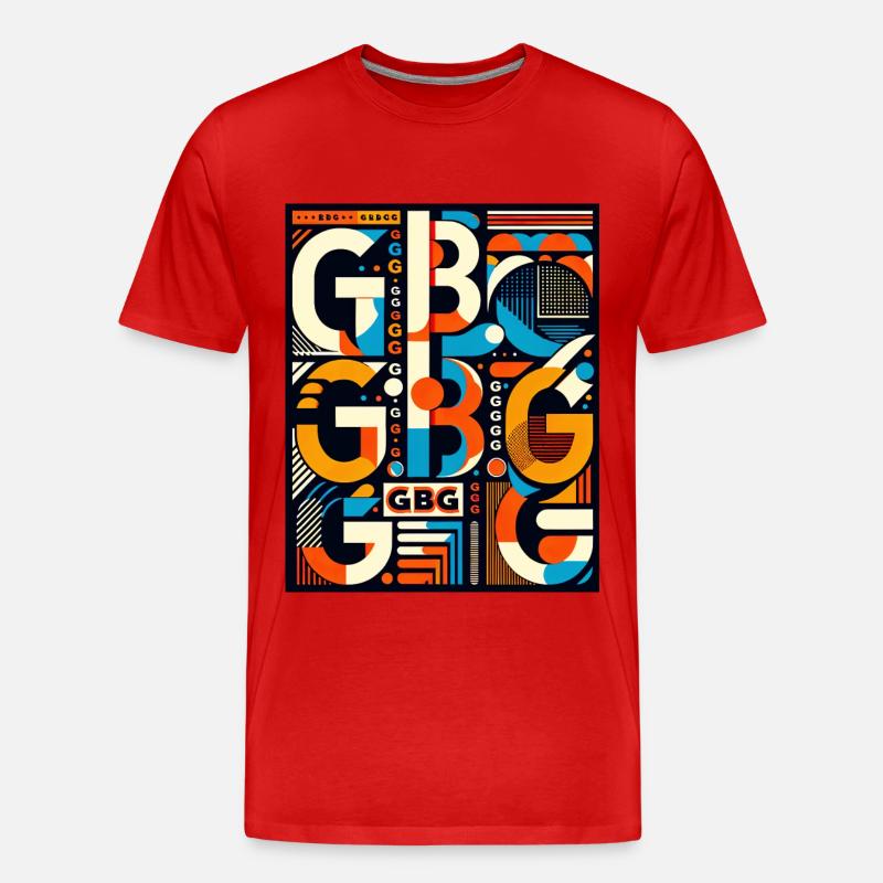 Alte Schule GBG - Männer Premium Bio T-Shirt - Rot
