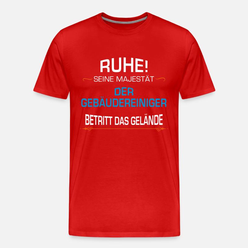 Gebäudereiniger Beruf - Männer Premium Bio T-Shirt - Rot