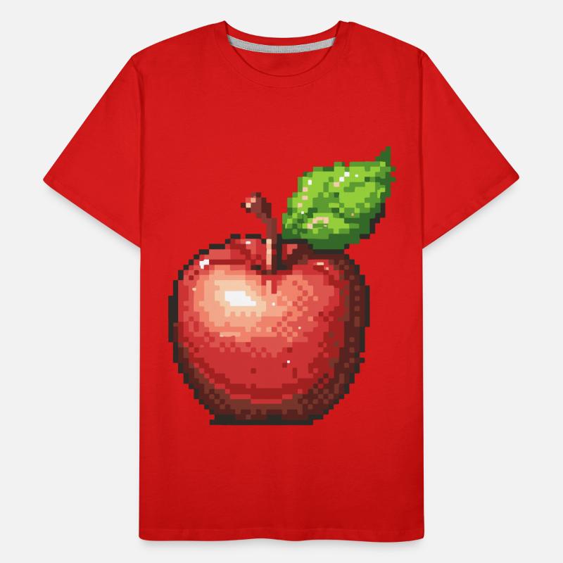 Icône Apple Pixel T-shirt bio Premium Homme