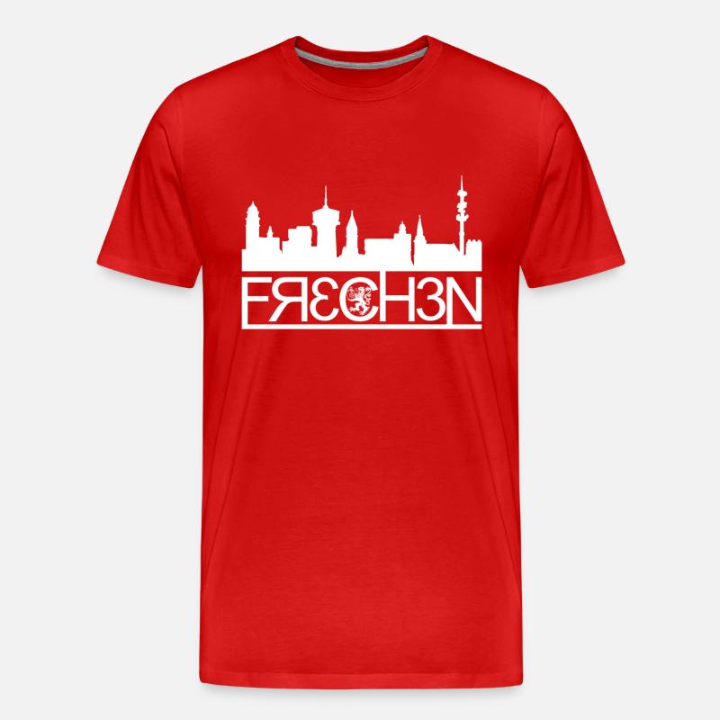Frechen - Männer Premium Bio T-Shirt - Rot