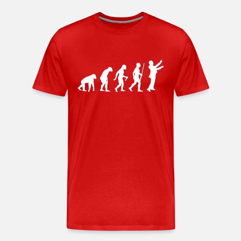 Conductor Evolution - Männer Premium Bio T-Shirt - Rot