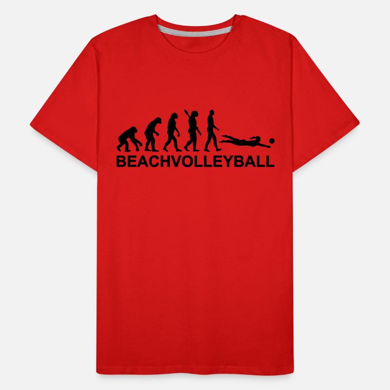 Evolution Beachvolleyball Männer Premium Bio T-Shirt