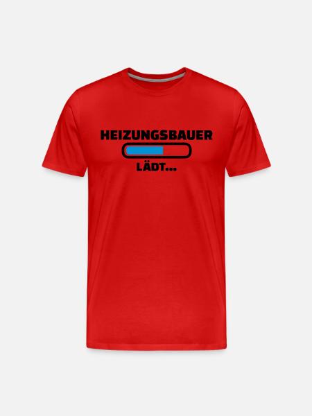 Heizungsbauer - Männer Premium Bio T-Shirt - Rot