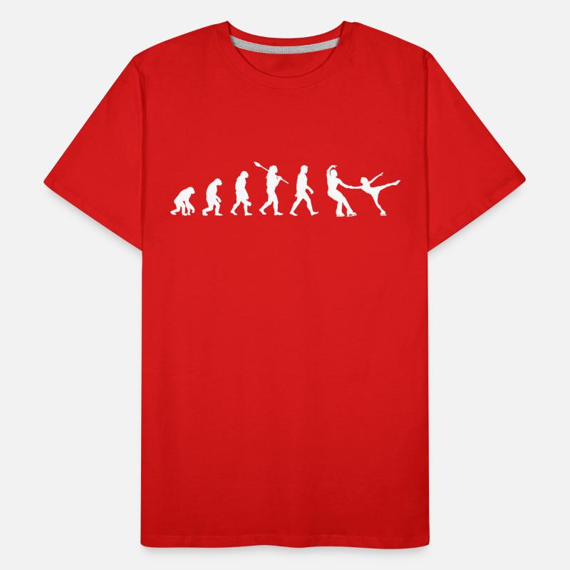 Figure Skaters - Evolution of Man / Darwin Men's Premium Organic T-Shirt