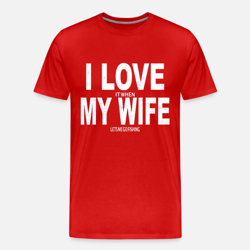 Fischen Men Geschenkidee - Männer Premium Bio T-Shirt - Rot