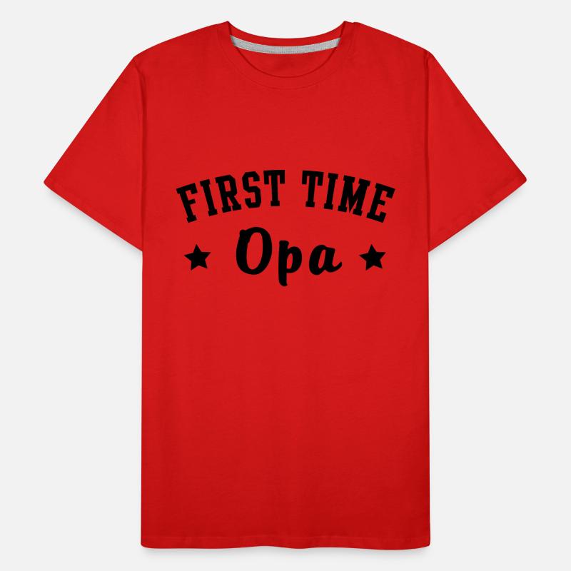 FIRST TIME Opa Men's Premium Organic T-Shirt