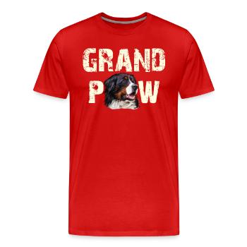 Bernese Mountain Dog - Men's Premium Organic T-Shirt - red - Front - Damien (186cm)