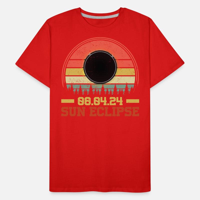 Total Solar Eclipse Usa April 8, 2024 Men's Premium Organic T-Shirt