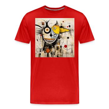 Carnival in Cologne - Men's Premium Organic T-Shirt - red - Front - Damien (186cm)