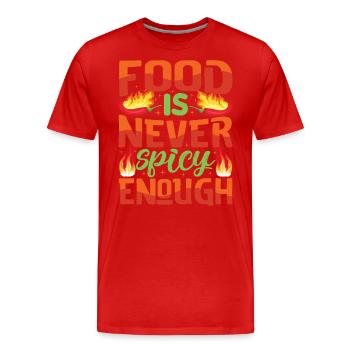 Ça a l’air chaud – fille avec du piment fort et - T-shirt bio Premium Homme - rouge - Devant - Damien (186cm)
