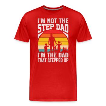Fatherhood Children Lover Father Apparel - Männer Premium Bio T-Shirt - Rot - Vorne - Damien (186cm)