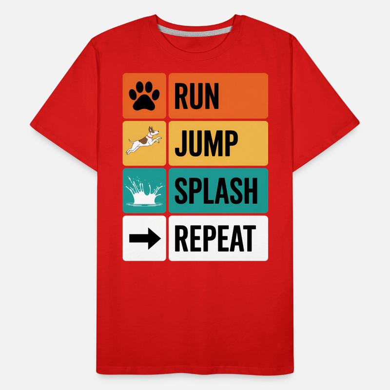 Dock Diving Saying Dog Diving Dock Diving Gift Men's Premium Organic T-Shirt