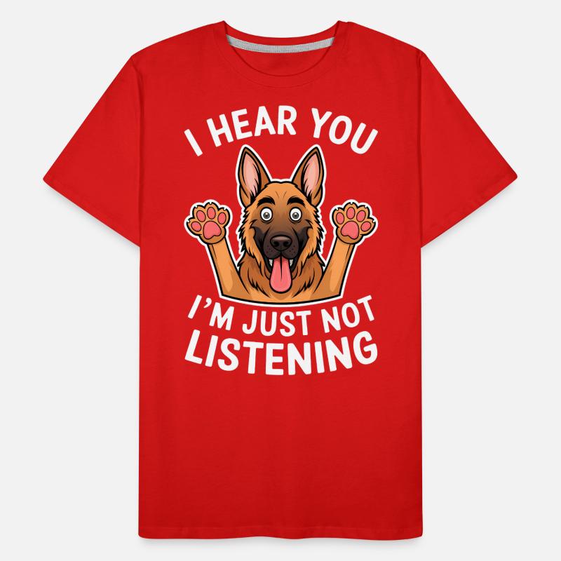Deutscher Schäferhund Spruch Schäferhund Geschenk Männer Premium Bio T-Shirt