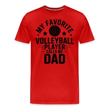 Volleyball Spruch Lustiges Volleyball Geschenk - Männer Premium Bio T-Shirt - Rot - Vorne - Damien (186cm)