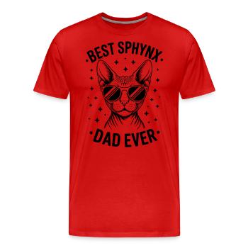 Sphynx Cat Saying Funny Sphynx Cat Gift - Men's Premium Organic T-Shirt - red - Front - Damien (186cm)