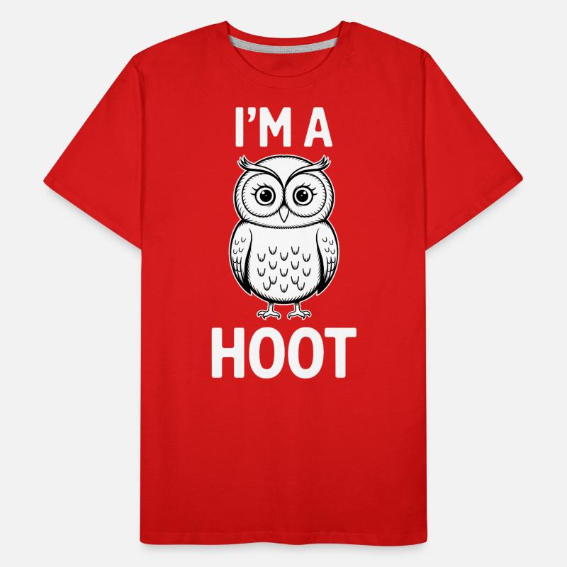 Eule Spruch Eulen Lustiges Eulen Geschenk Männer Premium Bio T-Shirt