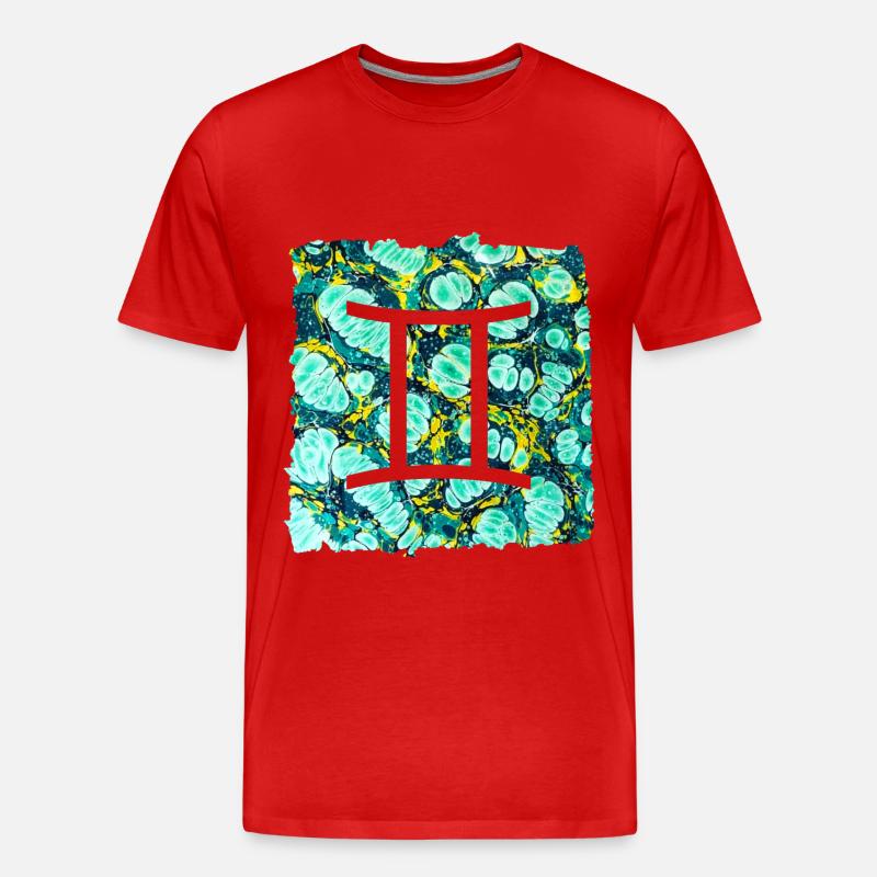 Gémeaux E 241 - T-shirt bio Premium Homme - rouge