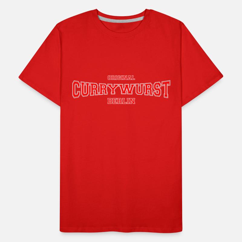 Original Berlin Currywurst T-shirt bio Premium Homme