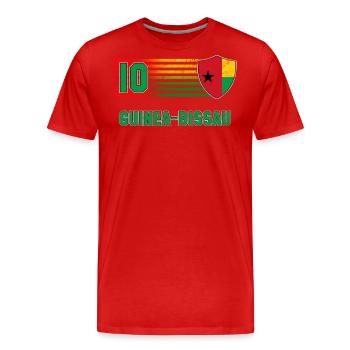 Guinea-Bissau - Männer Premium Bio T-Shirt - Rot - Vorne - Damien (186cm)