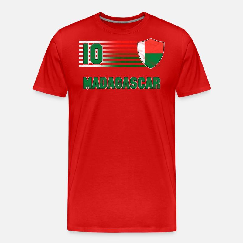 Madagaskar - Männer Premium Bio T-Shirt - Rot