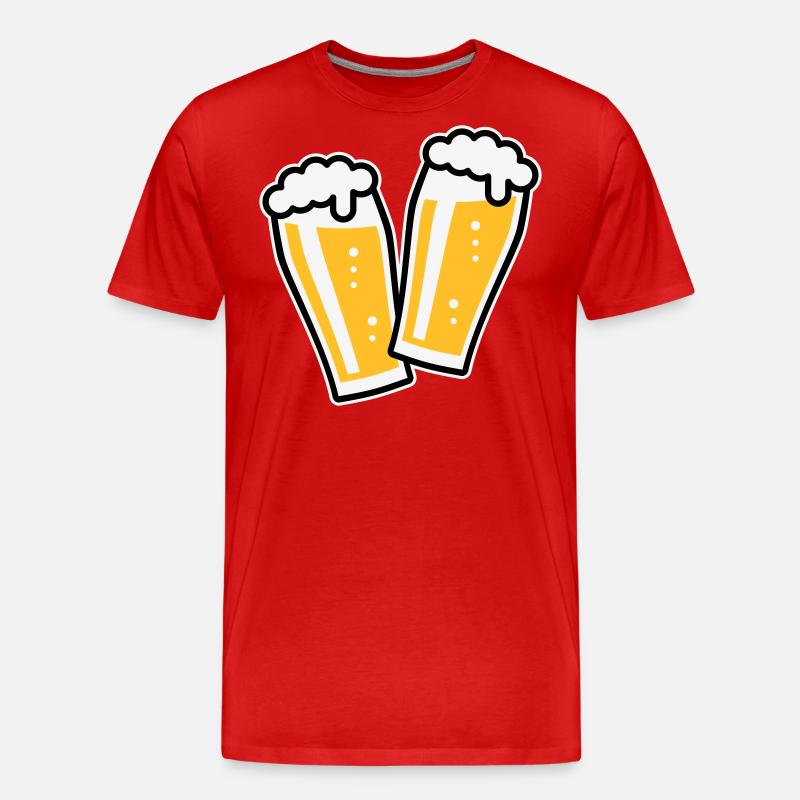 XDoppelter Willie (3) - T-shirt bio Premium Homme - rouge