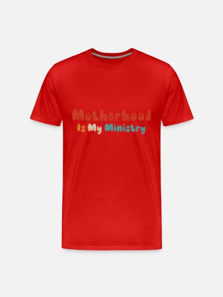 Vida de mamá Mamá La maternidad es mi ministerio - Camiseta orgánica premium hombre - rojo