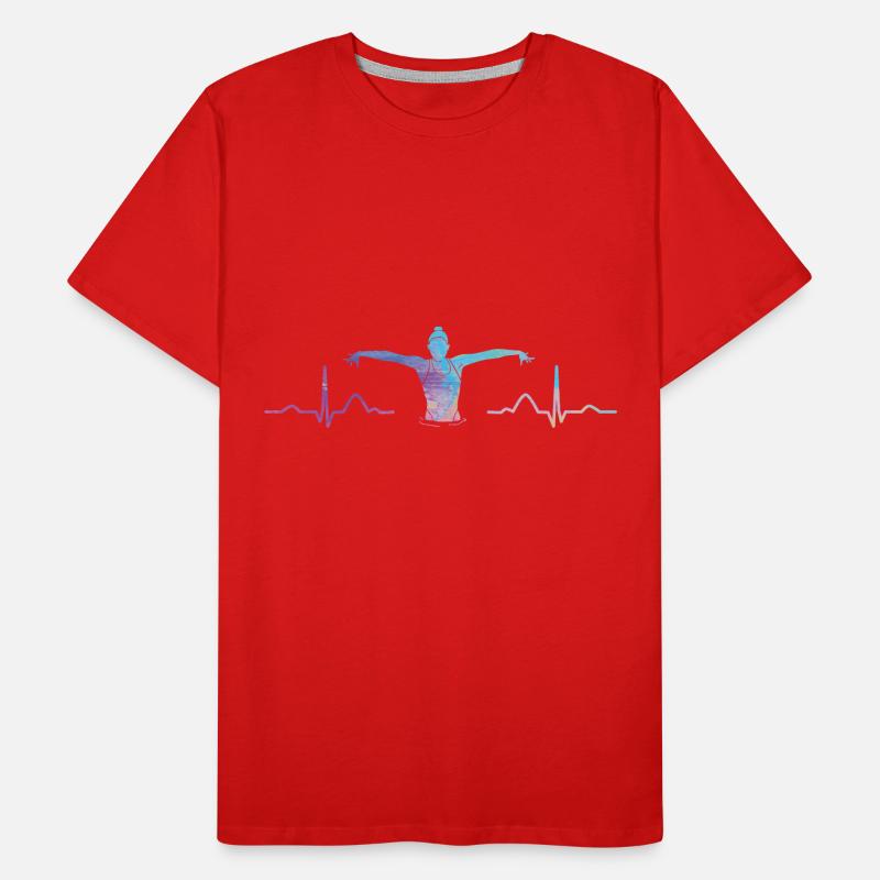 Synchronschwimmen Team Artistic Swim Männer Premium Bio T-Shirt