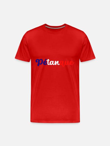 Petanque, for bowling - Men's Premium Organic T-Shirt - red