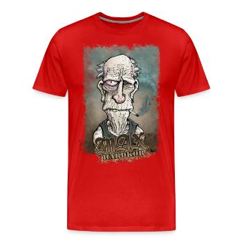 Alt Max Hardkor - Männer Premium Bio T-Shirt - Rot - Vorne - Damien (186cm)