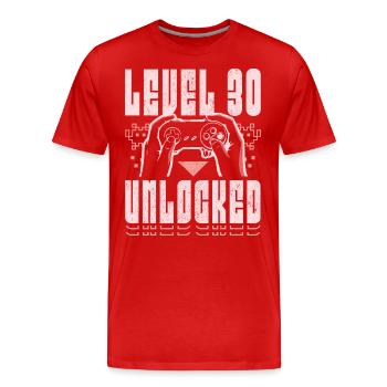 Jeux Vidéo Vintage 1994 30 Ans Anniversaire Gamer - T-shirt bio Premium Homme - rouge - Devant - Damien (186cm)
