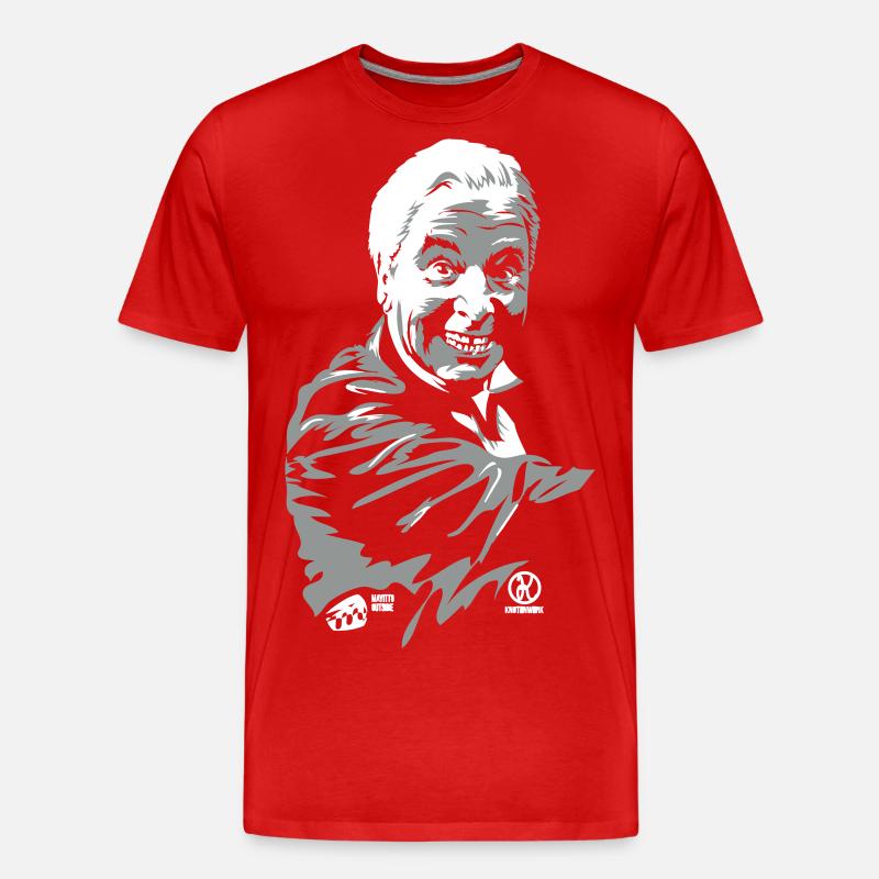 Dinner for one - Männer Premium Bio T-Shirt - Rot