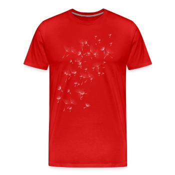 Pissenlit - T-shirt bio Premium Homme - rouge - Devant - Damien (186cm)