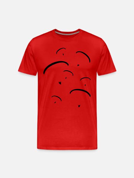 group _of_ paragliders_g1 - Men's Premium Organic T-Shirt - red