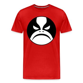 Black Metal Icon - T-shirt bio Premium Homme - rouge - Devant - Damien (186cm)