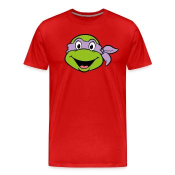 Teenage Mutant Ninja Turtles Donatello Costume - Men's Premium Organic T-Shirt - red - Front - Damien (186cm)
