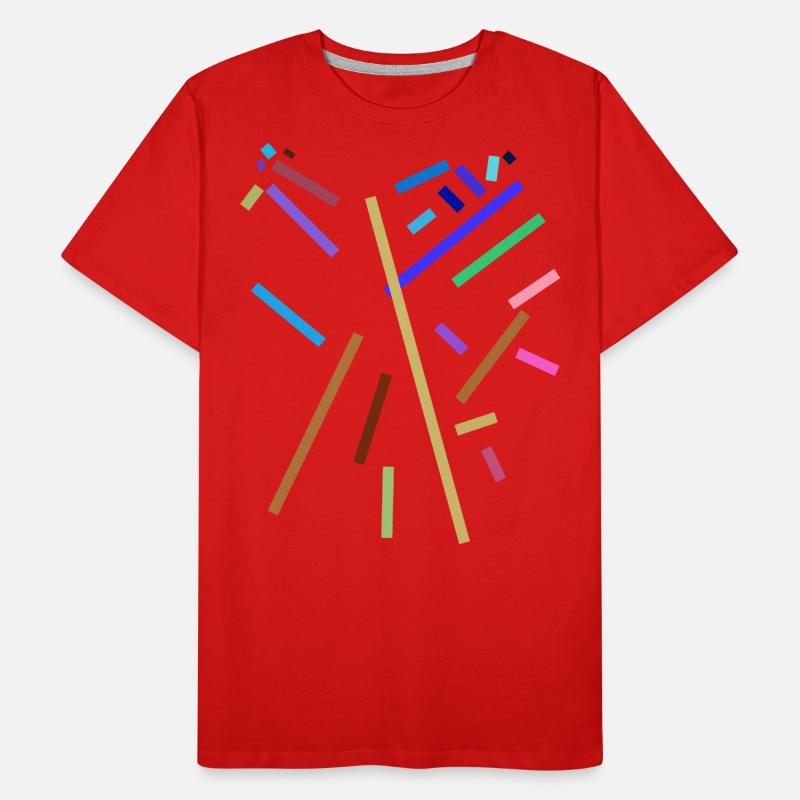 Minimal strokes pattern Men's Premium Organic T-Shirt