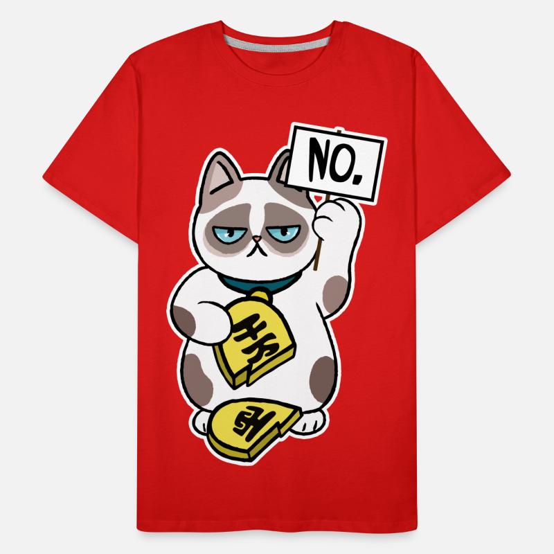 Conception de chat malchanceux T-shirt bio Premium Homme