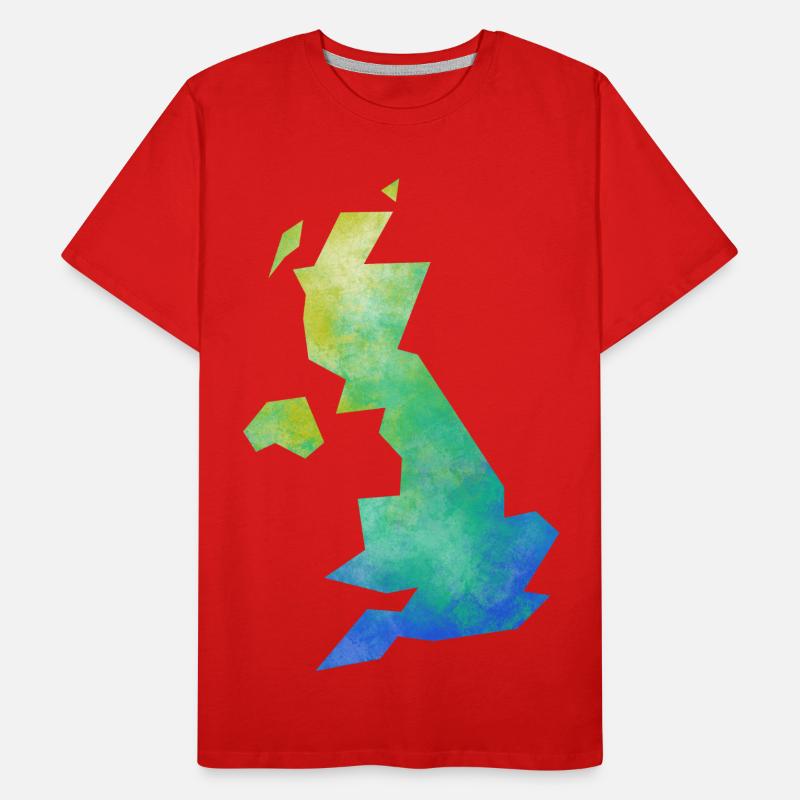 Map UK T-shirt bio Premium Homme