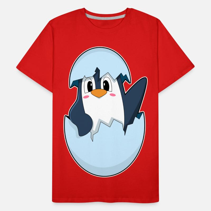 Penguin Eggshell Men's Premium Organic T-Shirt