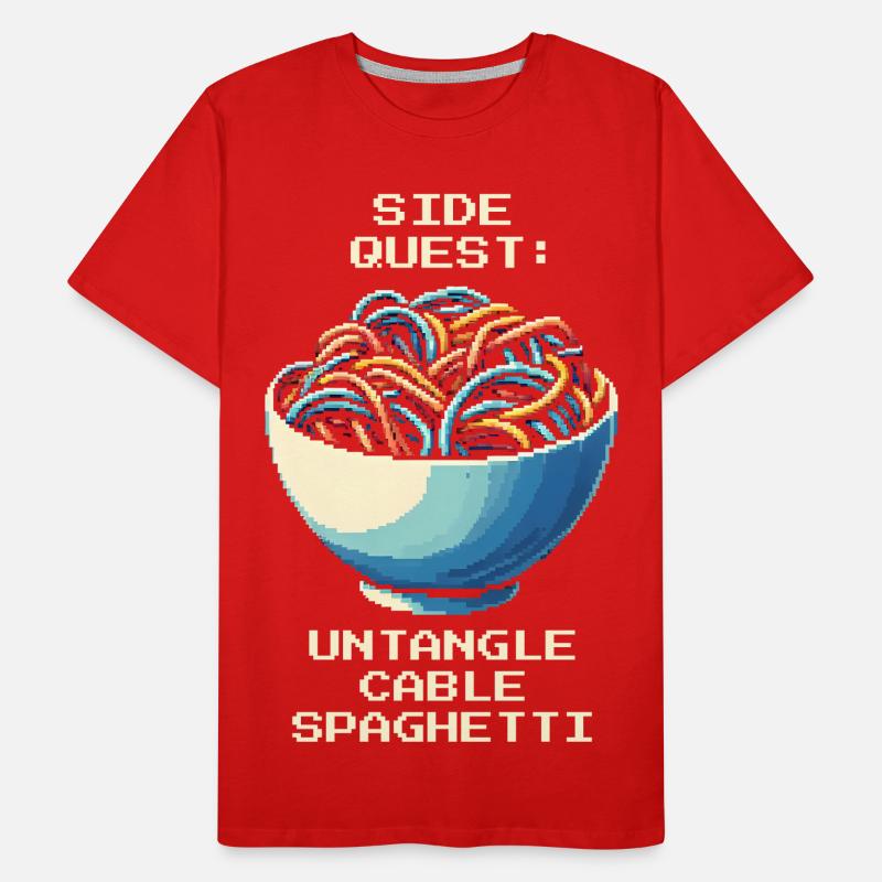 Cable clutter untangled | Cable management Men's Premium Organic T-Shirt