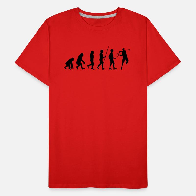 Tennis evolution gift Men's Premium Organic T-Shirt