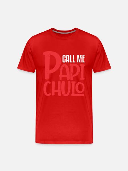 Kald mig Papi Chulo Sugar Daddy Far Papa - Herre Premium T-shirt økologisk - rød