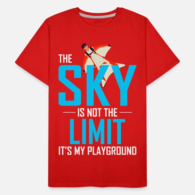 Wingsuit flying Base Jumping Skydiving Wingsuiting Men's Premium Organic T-Shirt