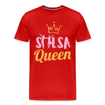 Salsa Dancing Salsa Queen Salsa Idée cadeau d’anniversaire - T-shirt bio Premium Homme - rouge - Devant - Damien (186cm)