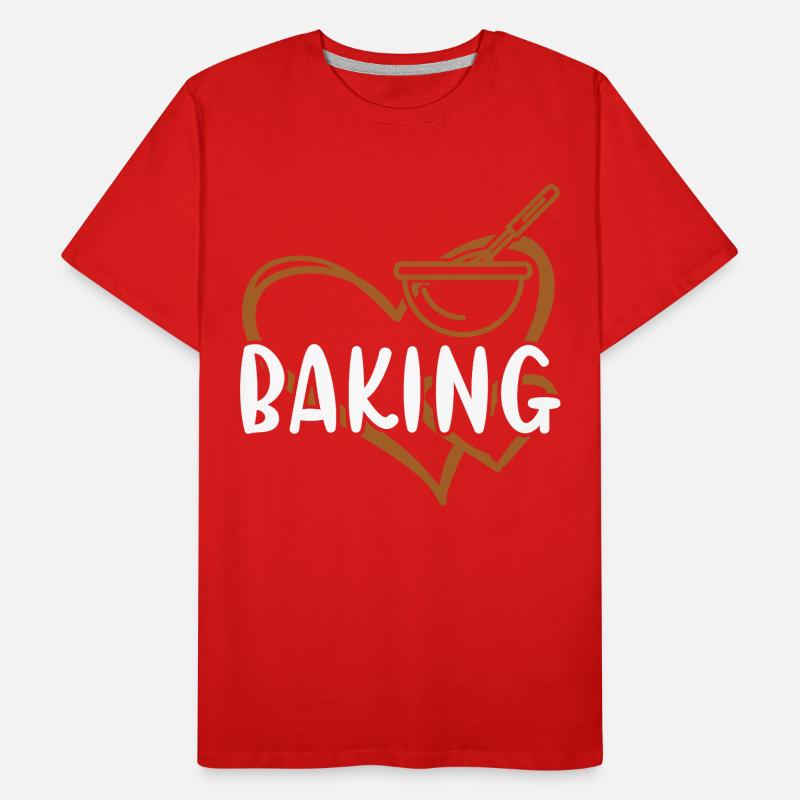 Baker Heart Baking Männer Premium Bio T-Shirt