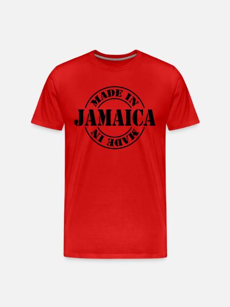 made in jamaica m1k2 - Men's Premium Organic T-Shirt - red